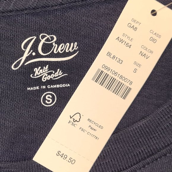 J.Crew NWT Embroidered Tulips T-Shirt Top S - Picture 11 of 11